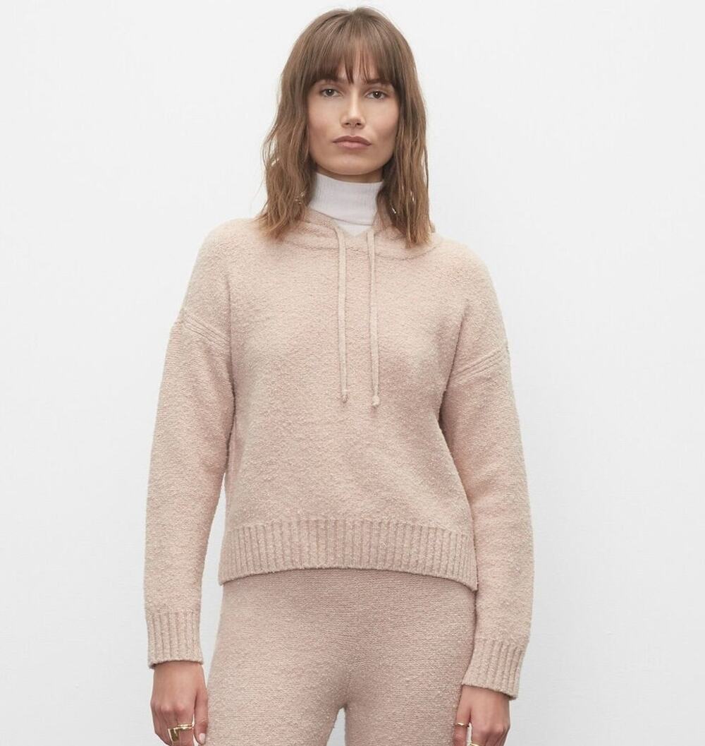 CLUB MONACO Boucle Hoodie Cozy Luxe Loungewear | XL